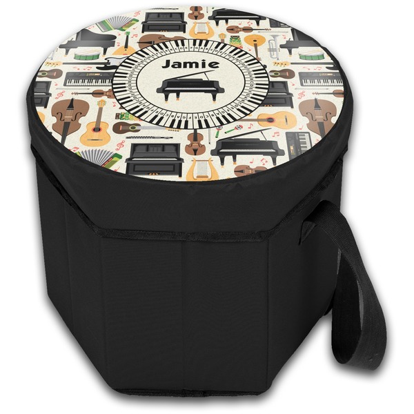 Musical Instruments Collapsible Personalized Cooler & Seat (Closed)