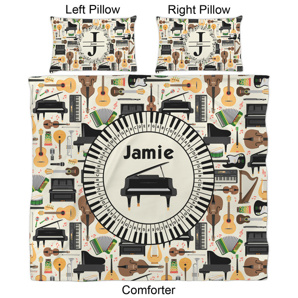Musical Instruments Comforter Set - King - Approval