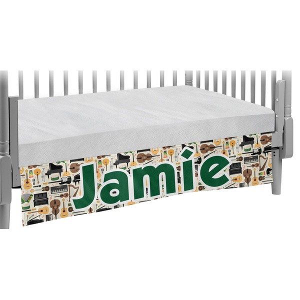 Custom Musical Instruments Crib Skirt (Personalized)