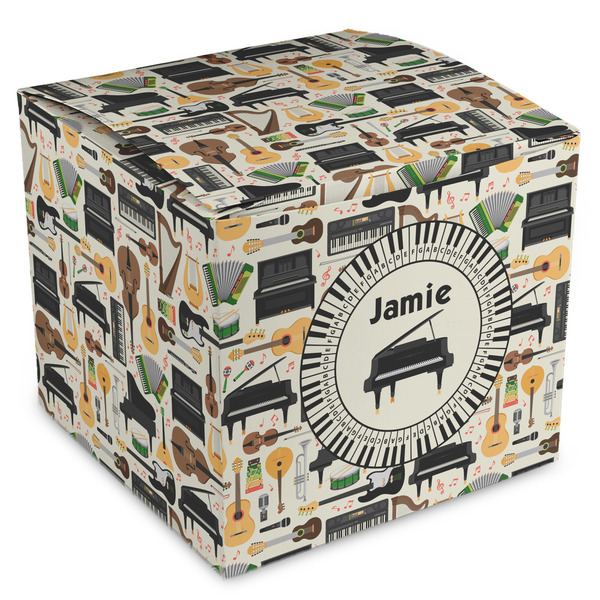 Custom Musical Instruments Cube Favor Gift Boxes (Personalized)