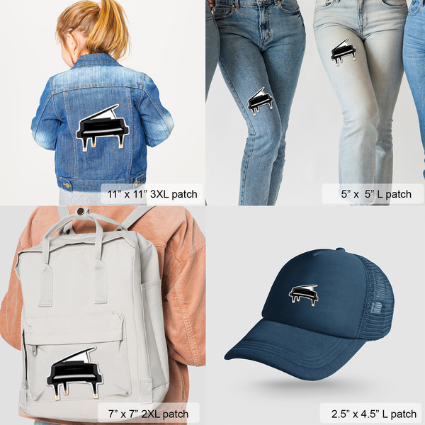 Musical Instruments Custom Shape Iron On Patches - LIFESTYLE