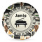 Musical Instruments Microwave Safe Plastic Plate - Composite Polymer (Personalized)