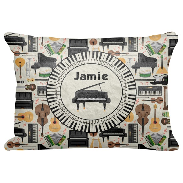 Custom Musical Instruments Decorative Baby Pillowcase - 16"x12" (Personalized)