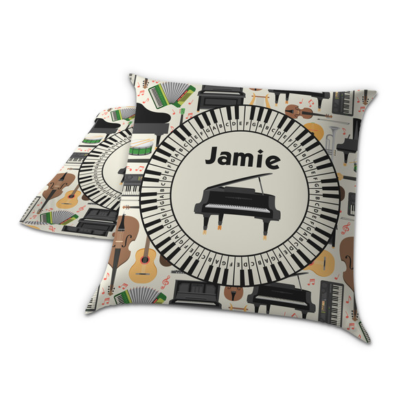 Musical Instruments Decorative Pillow Case - TWO