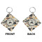 Musical Instruments Diamond Keychain (Front + Back)