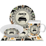 Musical Instruments Dinner Set - Single 4 Pc Setting w/ Name or Text