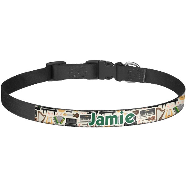 Custom Musical Instruments Dog Collar - Large (Personalized)