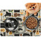 Musical Instruments Dog Food Mat - Small w/ Name or Text