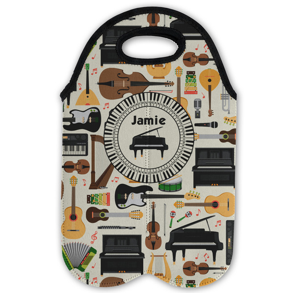 Musical Instruments Double Wine Tote - Flat (new)