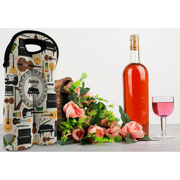 Musical Instruments Double Wine Tote - LIFESTYLE (new)
