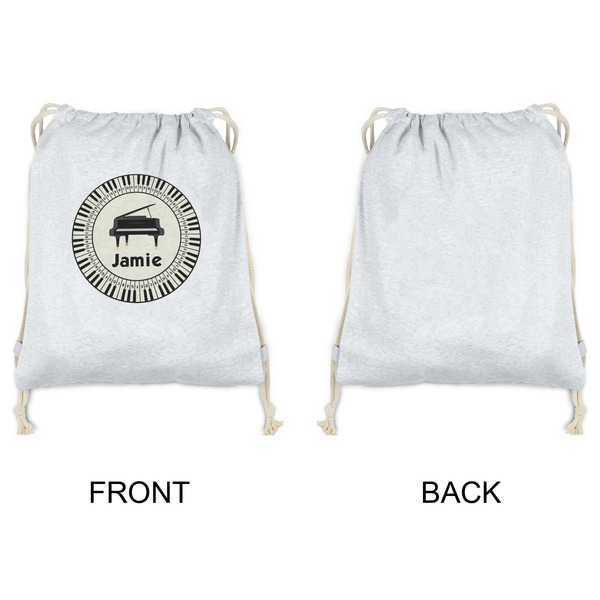 Musical Instruments Drawstring Backpacks - Sweatshirt Fleece - Single Sided - APPROVAL