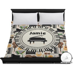 Musical Instruments Duvet Cover - King (Personalized)