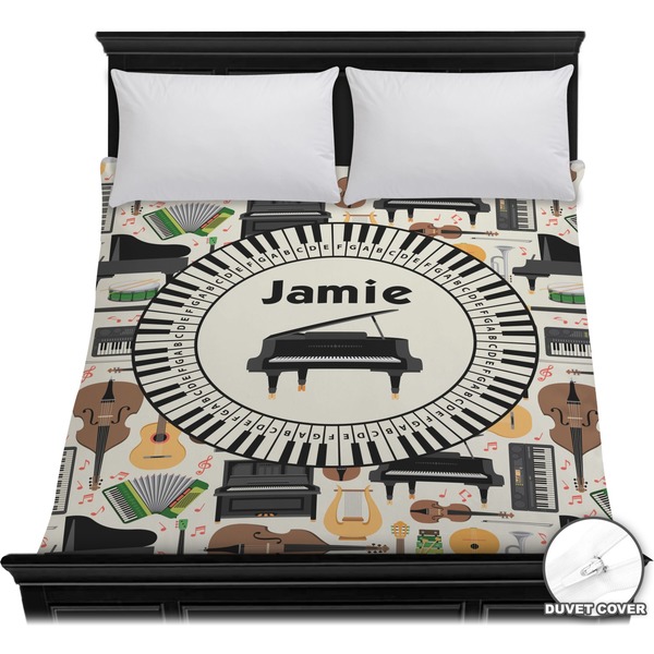 Custom Musical Instruments Duvet Cover - Full / Queen (Personalized)