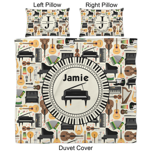 Musical Instruments Duvet Cover Set - King - Approval