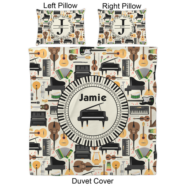 Musical Instruments Duvet Cover Set - Queen - Approval