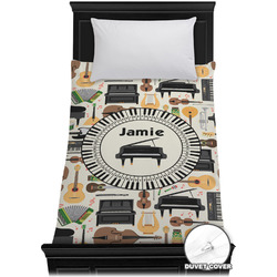 Musical Instruments Duvet Cover - Twin XL (Personalized)