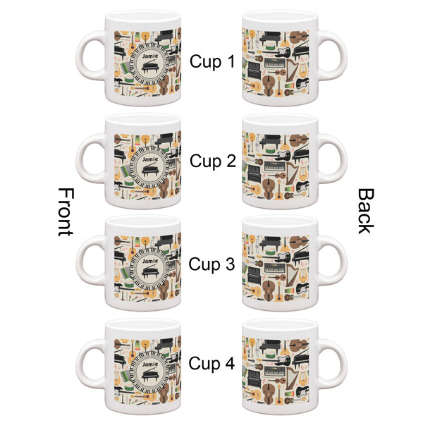 Musical Instruments Espresso Cup Set of 4 - Apvl