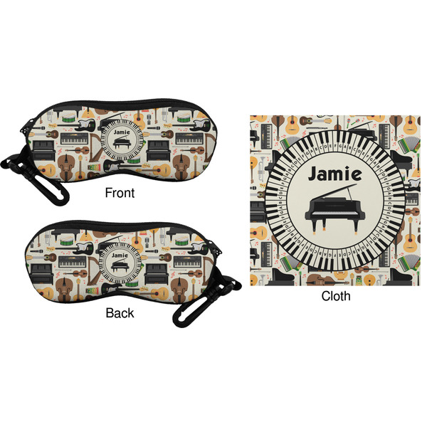 Musical Instruments Eyeglass Case & Cloth (Approval)