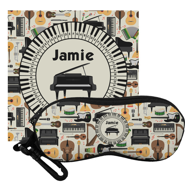Custom Musical Instruments Eyeglass Case & Cloth (Personalized)