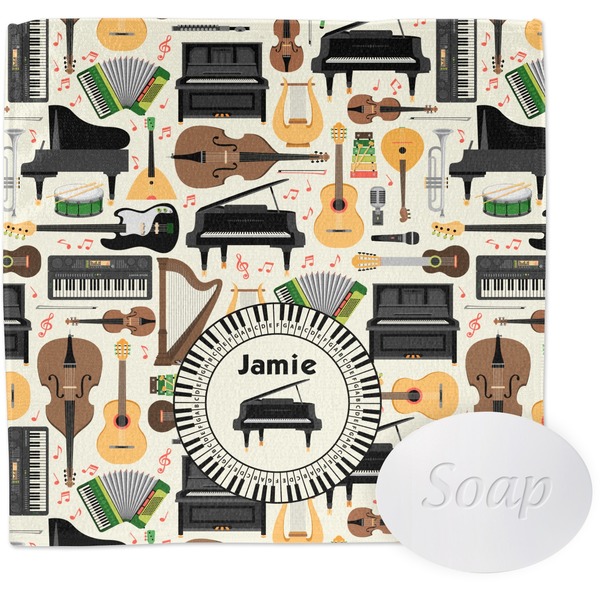 Custom Musical Instruments Washcloth (Personalized)