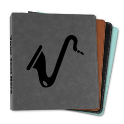 Musical Instruments Leather Binder - 1" (Personalized)