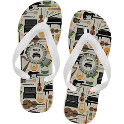 Musical Instruments Flip Flops - Small (Personalized)
