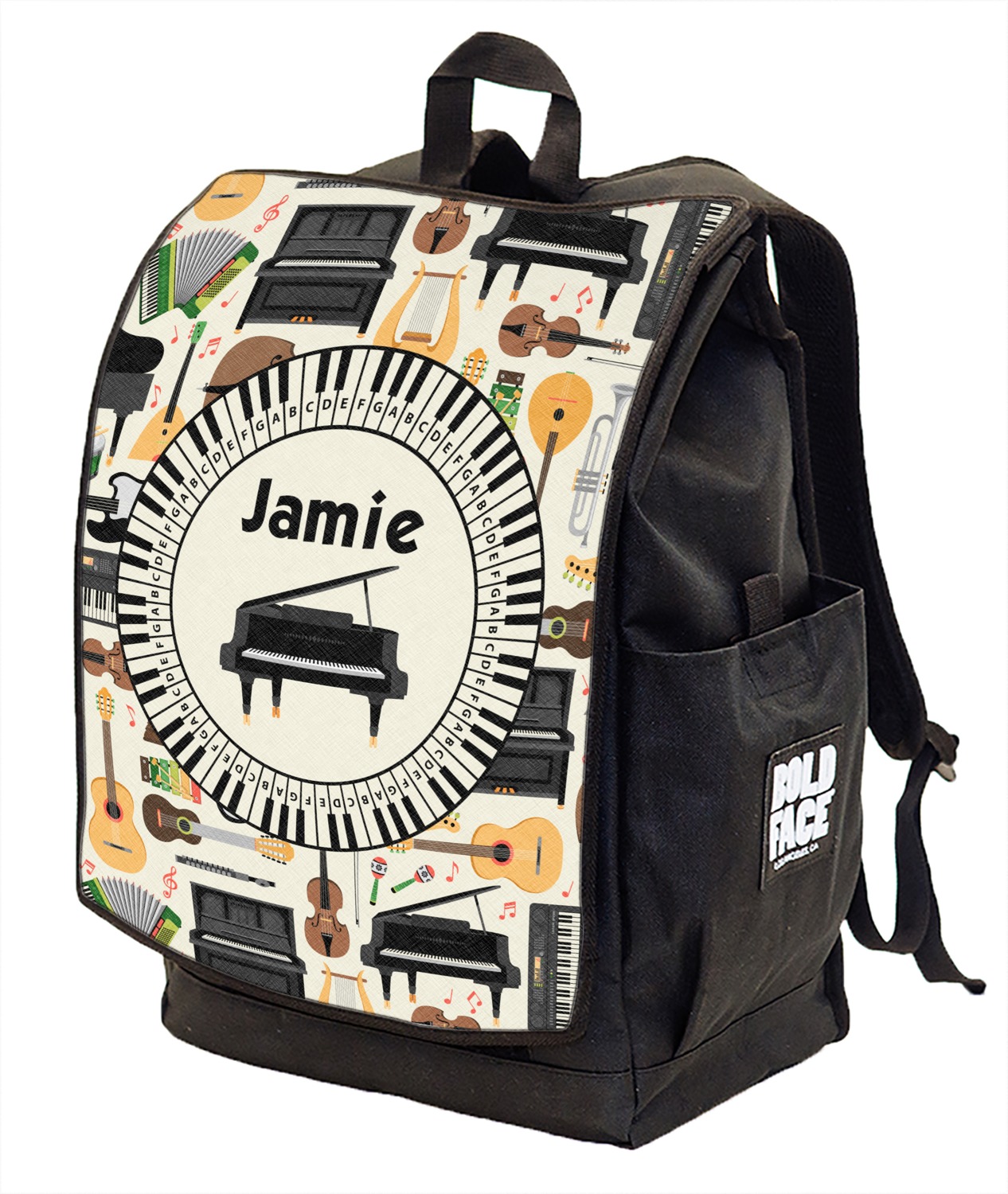 Musical Instruments Backpack w/ Front Flap (Personalized) YouCustomizeIt