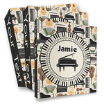 Musical Instruments 3 Ring Binder - Full Wrap (Personalized)