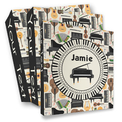 Musical Instruments 3 Ring Binder - Full Wrap (Personalized)