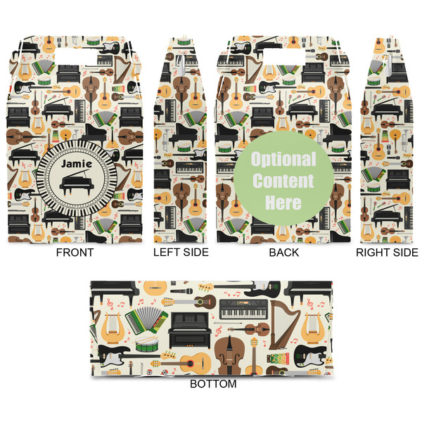 Musical Instruments Gable Favor Box - Approval