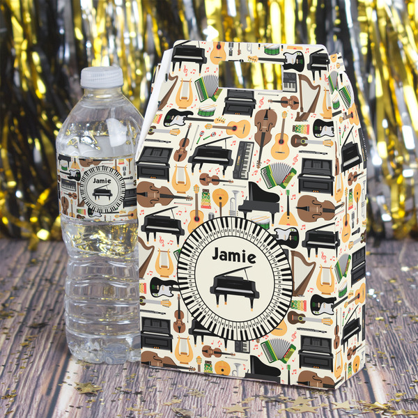 Musical Instruments Gable Favor Box - In Context