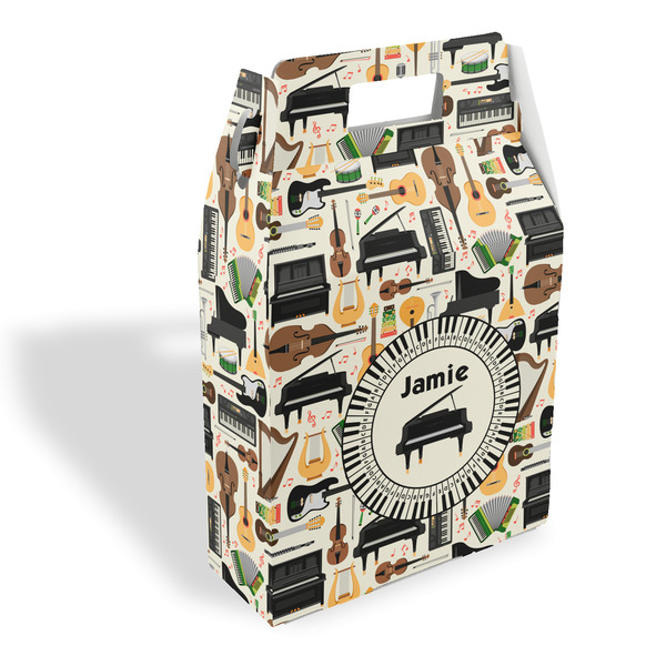 Custom Musical Instruments Gable Favor Box (Personalized)