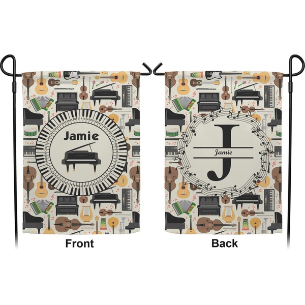 Musical Instruments Garden Flag - Double Sided Front and Back