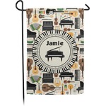 Musical Instruments Small Garden Flag - Double Sided w/ Name or Text