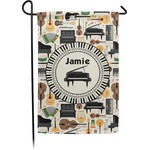 Musical Instruments Small Garden Flag - Double Sided w/ Name or Text