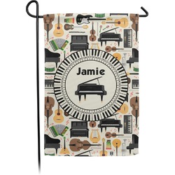 Musical Instruments Small Garden Flag - Double Sided w/ Name or Text