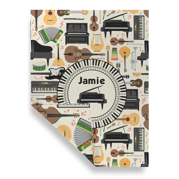 Musical Instruments Garden Flags - Large - Double Sided - FRONT FOLDED