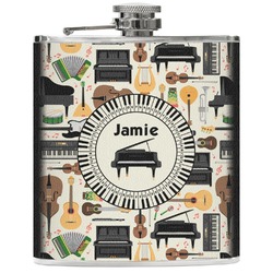 Musical Instruments Genuine Leather Flask (Personalized)
