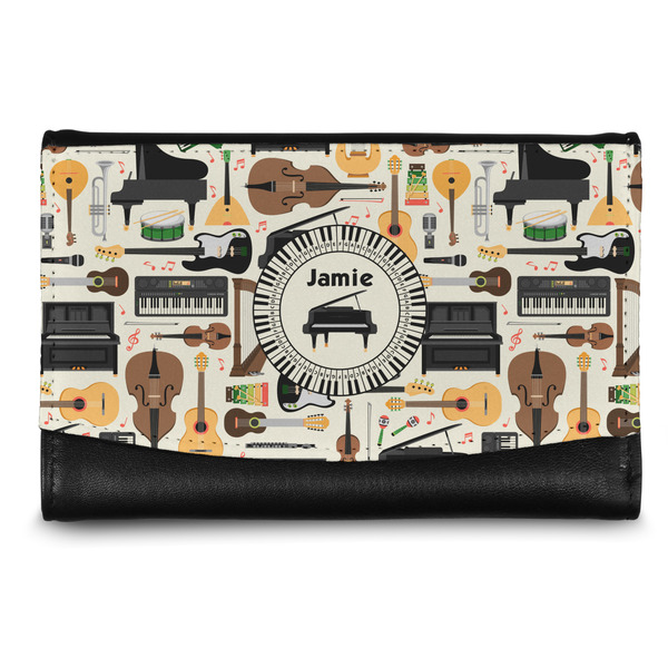 Custom Musical Instruments Genuine Leather Women's Wallet - Small (Personalized)