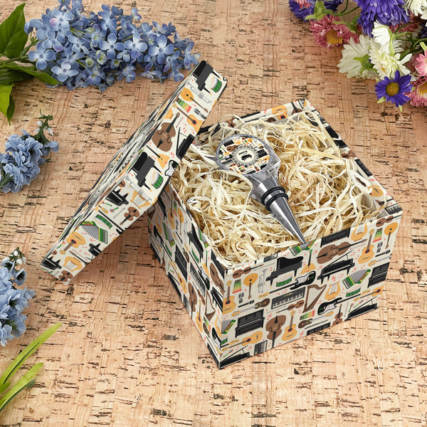Musical Instruments Gift Boxes with Lid - Canvas Wrapped - Medium - In Context