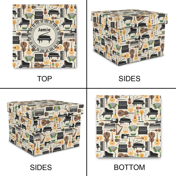 Musical Instruments Gift Boxes with Lid - Canvas Wrapped - X-Large - Approval