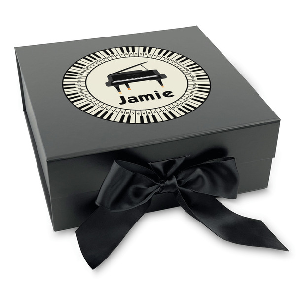 Custom Musical Instruments Gift Box with Magnetic Lid - Black