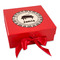 Musical Instruments Gift Boxes with Magnetic Lid - Red - Front