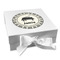 Musical Instruments Gift Boxes with Magnetic Lid - White - Front