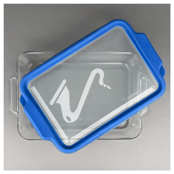 Musical Instruments Glass Baking Dish - FRONT w/ LID (13x9)