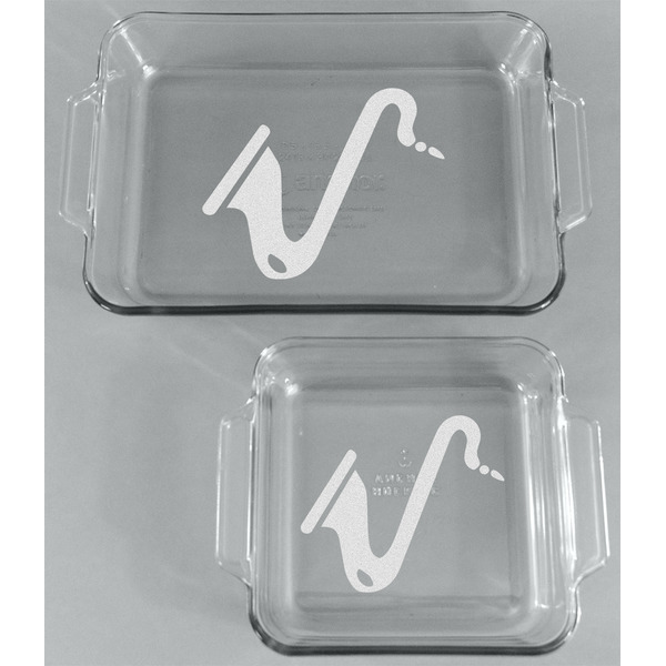 Musical Instruments Glass Baking Dish Set - FRONT