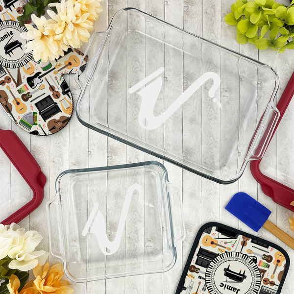 Musical Instruments Glass Baking Dish Set - LIFESTYLE