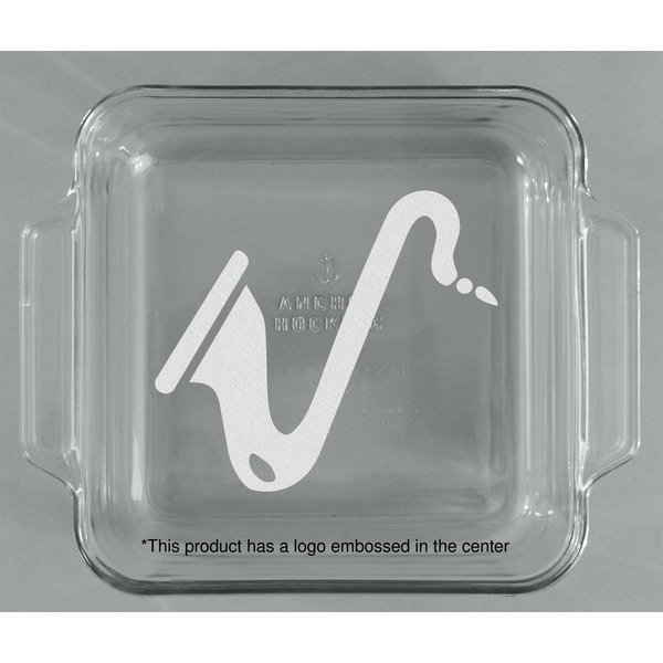 Musical Instruments Glass Cake Dish - APPROVAL (8x8)