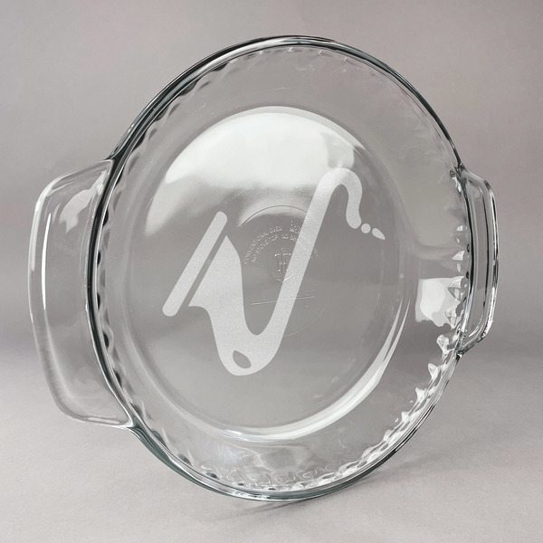 Custom Musical Instruments Glass Pie Dish - 9.5in Round