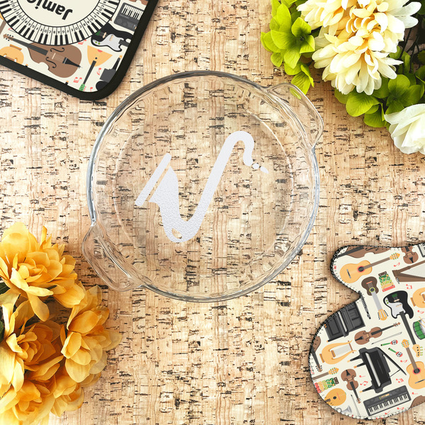 Musical Instruments Glass Pie Dish - LIFESTYLE